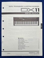 Original Yamaha DX11 Synthesizer Service Manual