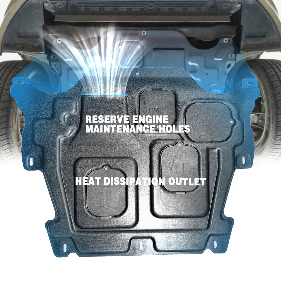 For Volvo S80 2013-2015 Under Engine Splash Guards Front Engine Mud Flaps - Image 2 of 4