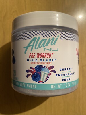 Alani NU PRE-WORKOUT-Blue Slush oz 5/2027 NEW/SEALED