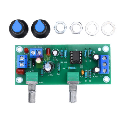 DC 12V-24V Low-pass Filter NE5532 Bass Tone Subwoofer Pre-Amplifier Preamp Board