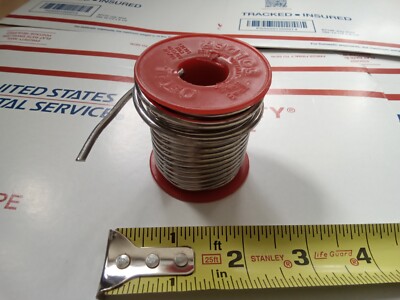 OATEY SOLID WIRE SOLDER Multi Use 50/50 Tin/Lead 0.125'' Diameter 1 Lb 20019 , E2