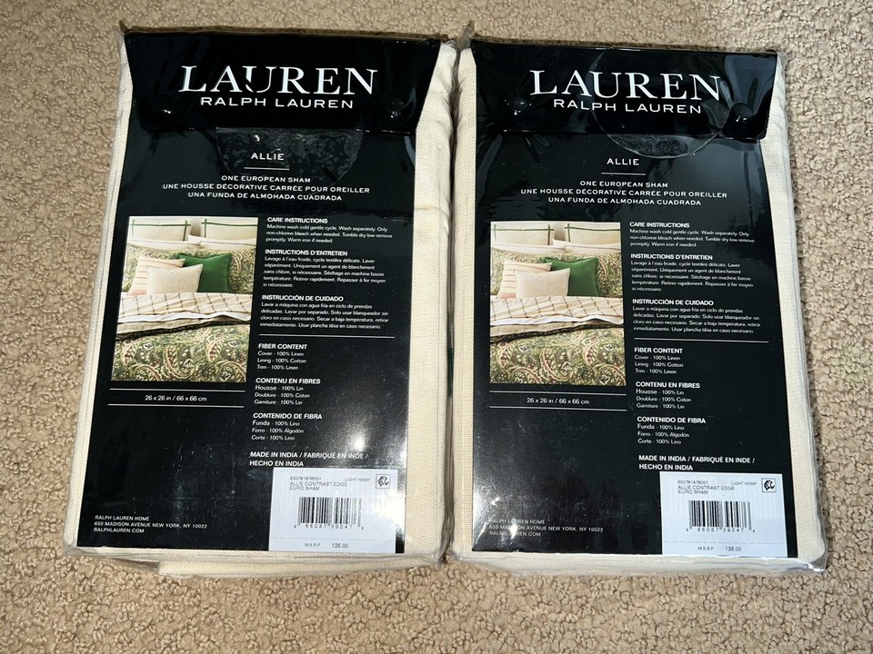 770 Ralph Lauren Allie Paisley King Comforter Set 5 Piece King Shams