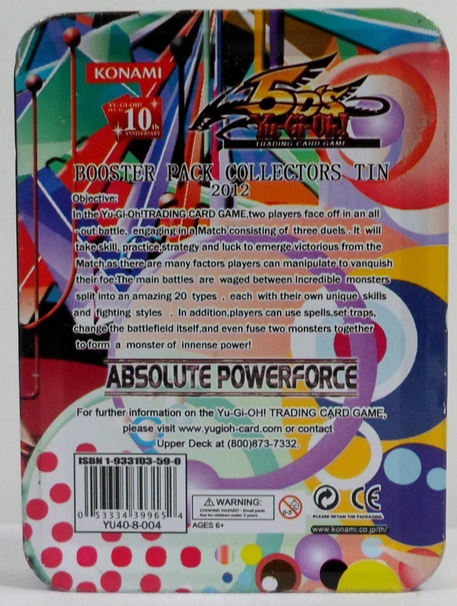 YU-GI-OH 5 D's TRADING CARD GAME ABSOLUTE POWERFORCE EMPTY TIN