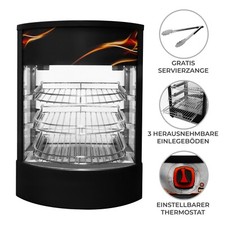 Speisenwärmer Gewerblicher Heißtheke Glas Pizza Kuchen Vitrine Warmhaltetheke