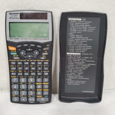 Sharp WriteView EL-W516 Solar Scientific Engineering Calculator TESTED WORKS