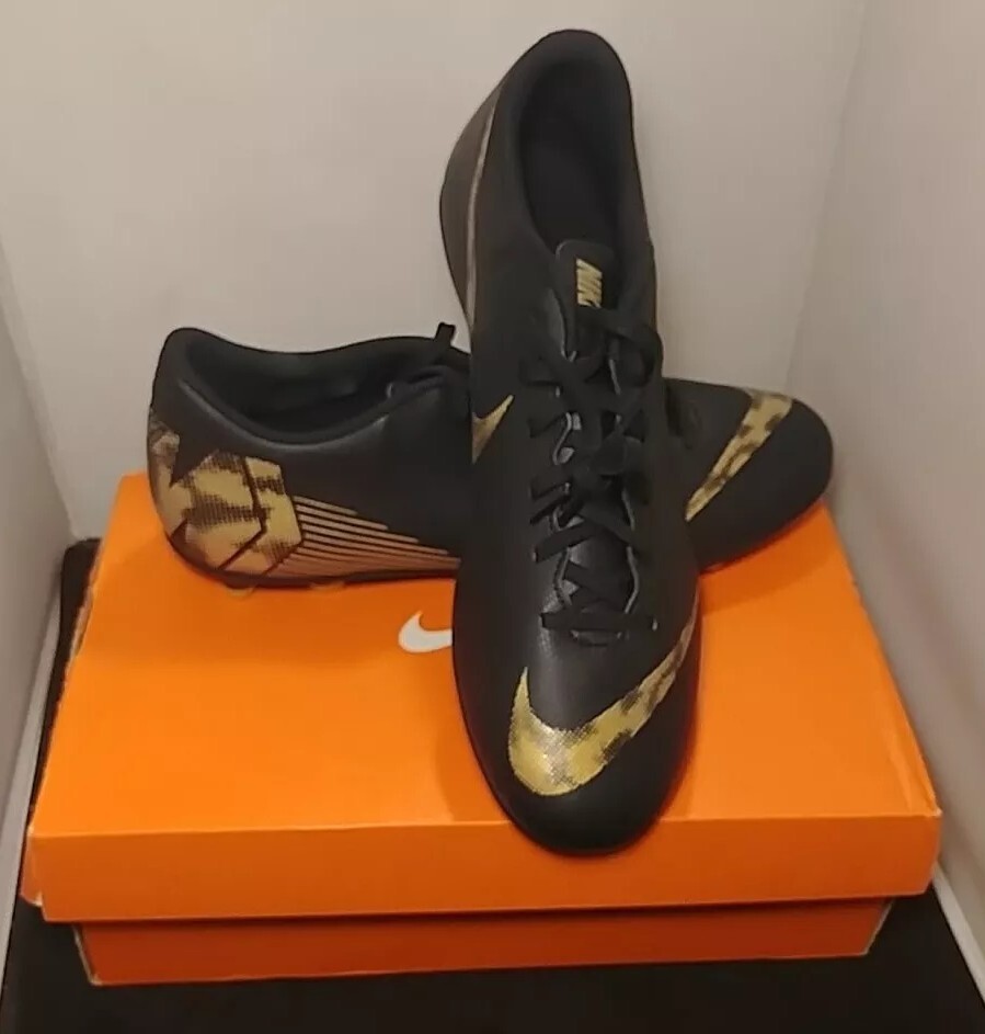 Nike Vapor 12 Club FG BLACK GOLD Soccer Cleats Men Size 12 Women size 13.5 NIB! image 5