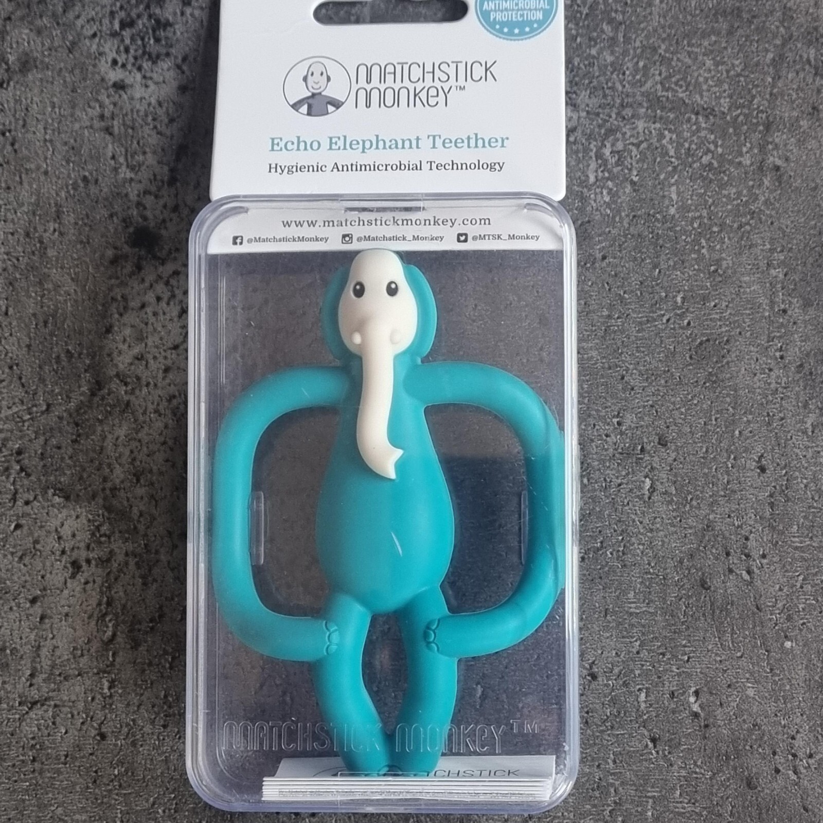 Matchstick Monkey Echo Elefante Massaggiagengive Verde Baby Originale Sealed Box