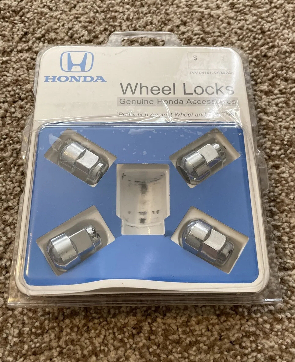 Honda Wheel Locks Theft Protection 08181SF0A2AH set of 4 Lugs Genuine