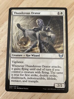MTG Thunderous Orator #035 Regular Strixhaven: School of Mages Uncommon NM/M