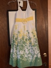 BEAUTIFUL Green Yellow White LIMITED TOO Sundress - Girls' SIZE 12