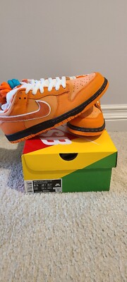 Brand New Nike SB Dunk Low Concepts Orange Lobster Size 8.5 With Receipt 