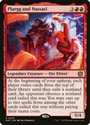 Plargg and Nassari: MtG Magic the Gathering March of the Machine Aftermath Rare