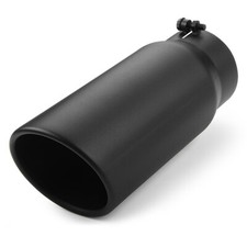 Bolt On Diesel Exhaust Tip 5 Inlet 6 Outlet 15inch Long Black Stainless Steel Bolt On Diesel Exhaust Tip 5 Inlet 6 Outlet 15inch Long Black Stainless Steel
