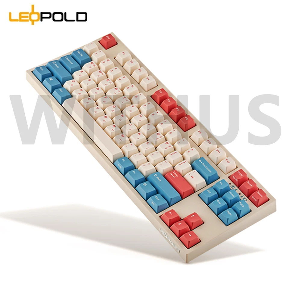 Leopold FC750RBT Coral Blue USB Type C & Bluetooth Keyboard - ENG,KOR-Tracking= - Image 3 of 4