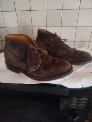 Chaussures Tricker's en daim marron pointure 6,5 anglaise 40,5 européenne - Photo 1/4
