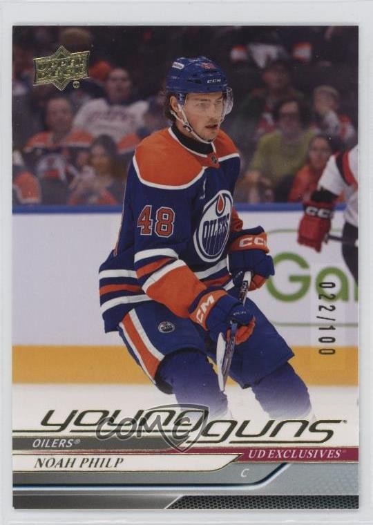 2024-25 Upper Deck Series 2 Young Guns Exclusives 22/100 Noah Philp #495 0rm7