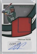 2022 Panini Immaculate Jumbo Jacket Signatures Green /5 Cristian Pache Auto 1p5