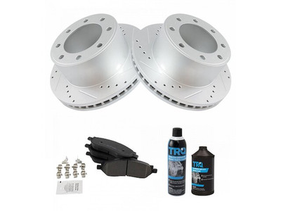 For 2005-2007 Ford F250 Super Duty Brake Pad and Rotor Kit Rear 15937THPS 2006