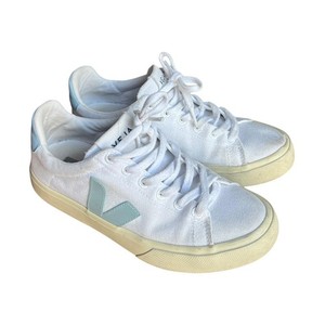 VEJA Campo Canvas Womens Size 8 Shoes White / Steel Comfort Casual Sneakers