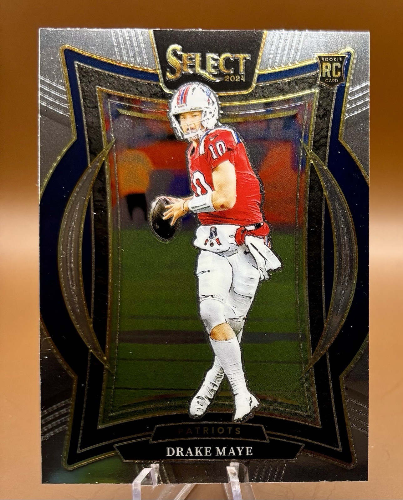 2024 Panini Select - Concourse Drake Maye #27 Silver Prizm (RC)