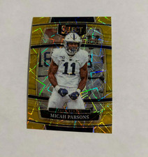 2022 Select Draft🔥 MICAH PARSONS🔥Gold Laser Prizm RARE Dallas Cowboys Penn St.