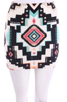 Bershka Rock Minirock M multicolor