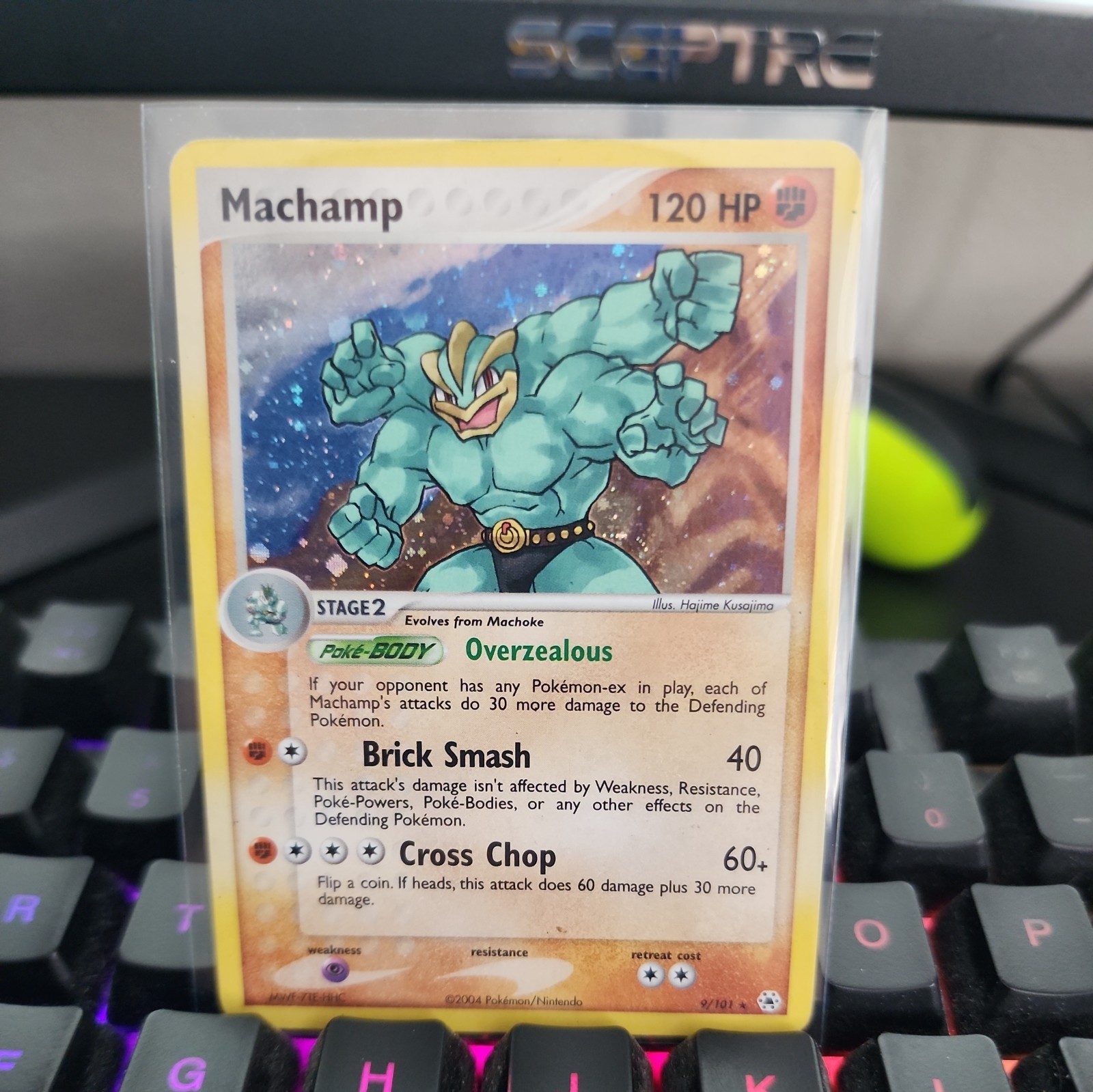 Pokemon TCG: Machamp 9/101 Hidden Legends Holo