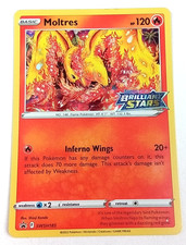 Moltres Swsh185 Spada e Scudo Stella Nera Promo Holo Carta Pokémon 2022