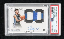 2021 Panini Flawless Collegiate 18/25 Jalen Johnson PSA 9 MINT Patch Auto 14t3