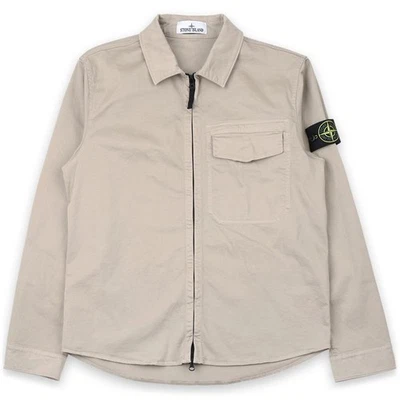 Stone Island Stone Men's Wappen Patch Over Shirt Zip Jacket 150318137 [P] - Photo 1/4
