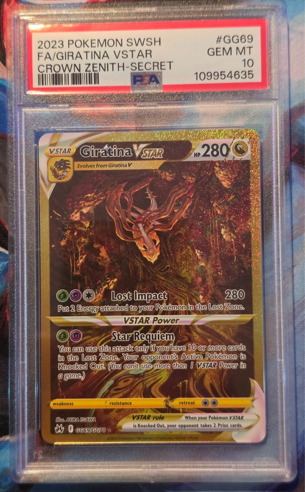 PSA 10 Giratina VSTAR GG69/GG70 / Crown Zenith Galarian Gallery Pokemon English