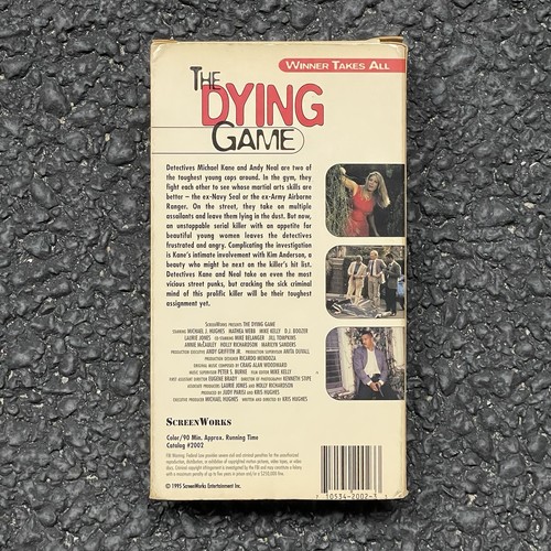 The Dying Game ‘Winner Takes All’ VHS 1995 ScreenWorks Martial Arts/Horror RARE! - Picture 3 of 6