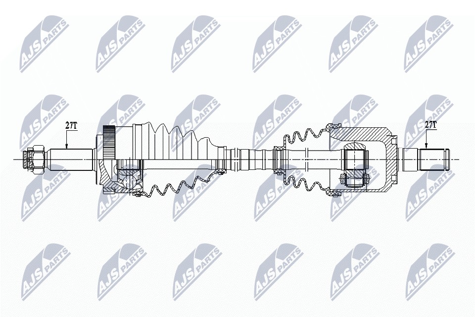 Gimbals Driveshaft Front Left For Hyundai IX35 Sportage 495002S200 - Image 13
