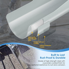 Concrete Mixer Chute Extension Compatible with Mud Mixer MMXR-3221, 18 Inch w...