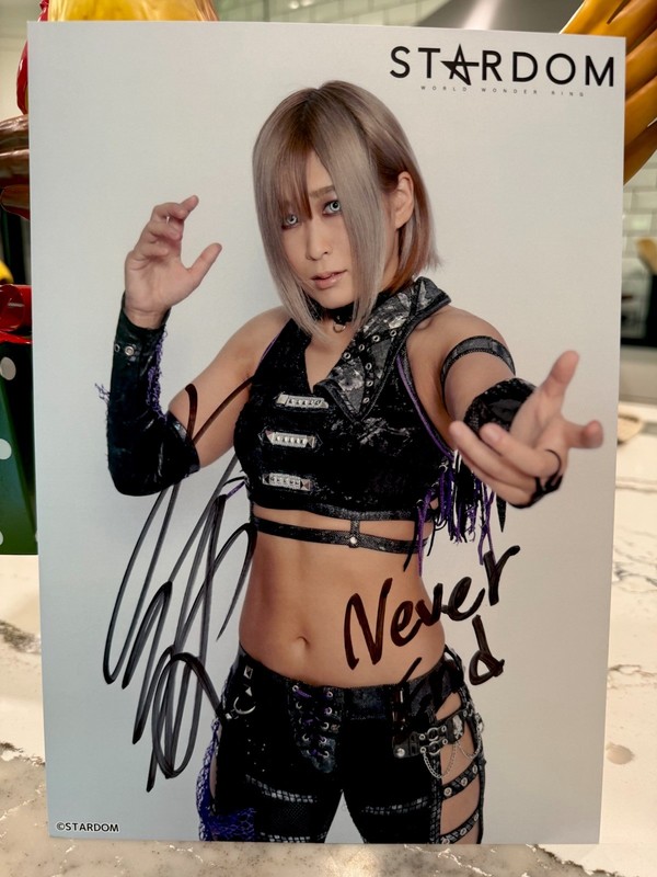 2021 STARDOM Konami Autographed Portrait OEDO TAI WWE AEW NJPW Marigold SLK