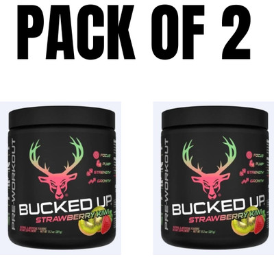 BUCKED UP Pre-Workout   Pump, Focus, Energy & Strength   30 Servings (Pack of 2)