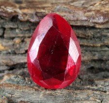 Natural 10.55 Carat Burma Red Ruby Pear Gemstone Certified T7626 Christmas Sale
