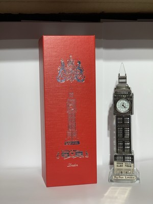 London Big Ben Kristalluhr mit Lichtern Tischregal Prunkstück Souvenirgeschenk