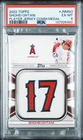 2022 Topps Shohei Ohtani Jersey Number Medallion PSA 6 Pop 140 .99 Auction