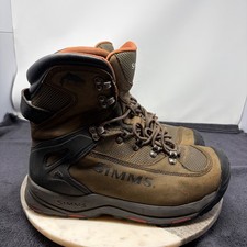 Simms G3 Guide Wading Boots Mens 11 Fly Fishing Boots Vibram Sole Brown River