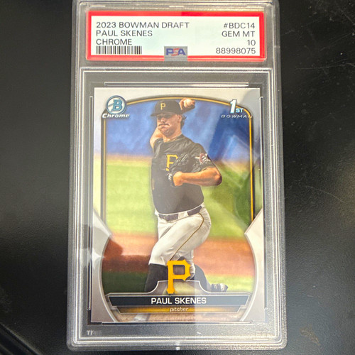 Bowman 2023 Draft Chrome Paul Skenes Pirates 1st Bowman PSA 10 BDC14