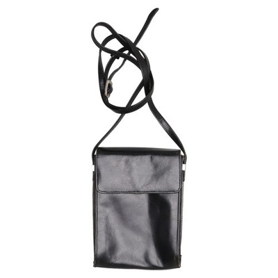 Boxca, Umhängetasche, Damen, Leder, Schwarz, Einfarbig, 14, 4, 18 cm #DDH