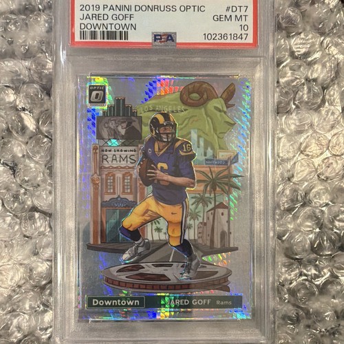 Jared Goff #DT-7 2019 Donruss Optic Downtown card