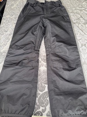 Pulse Insulated Winter Ski Snowboard Pants Boys Youth 10/12 Black W/Pockets