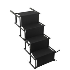 Faltbare Auto-Hundetreppe 4 Stufige Hundetreppe Stabile Hundeleiter 107x76x47cm