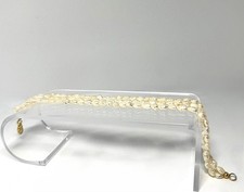 "Elegant freshwater pearl bracelet, three-strand, wedding jewelry, bridal...