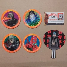 Daidark Menko Set with Mini Fan and Membership Card from Dorohhedoro