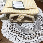 NWT 2pc Yellow Cotton Striped Oven Mitt & Pot Holder Set Threshold VERY NICE — photo 4