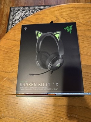Razer - Kraken Kitty V3 X Wired Over-the-Ear Gaming Headset for PC, Mac, Play...