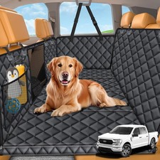 URPOWER XL Backseat Extender for Dogs - Hard Bottom Dog Car Seat All Black